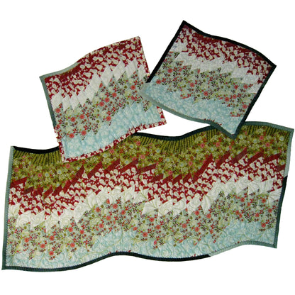 Swirling Table Runner on a Slant Pattern SQD-103 - Paper Pattern