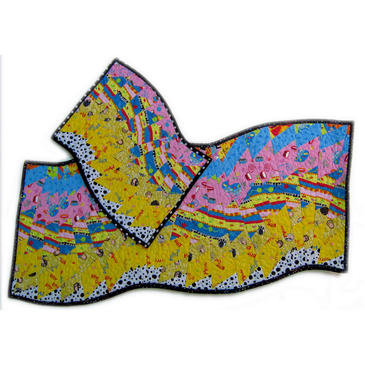 Swirling Table Runner on a Slant Pattern SQD-103 - Paper Pattern