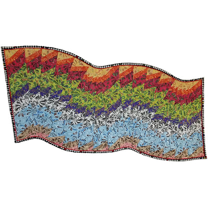 Swirling Table Runner on a Slant Pattern SQD-103 - Paper Pattern