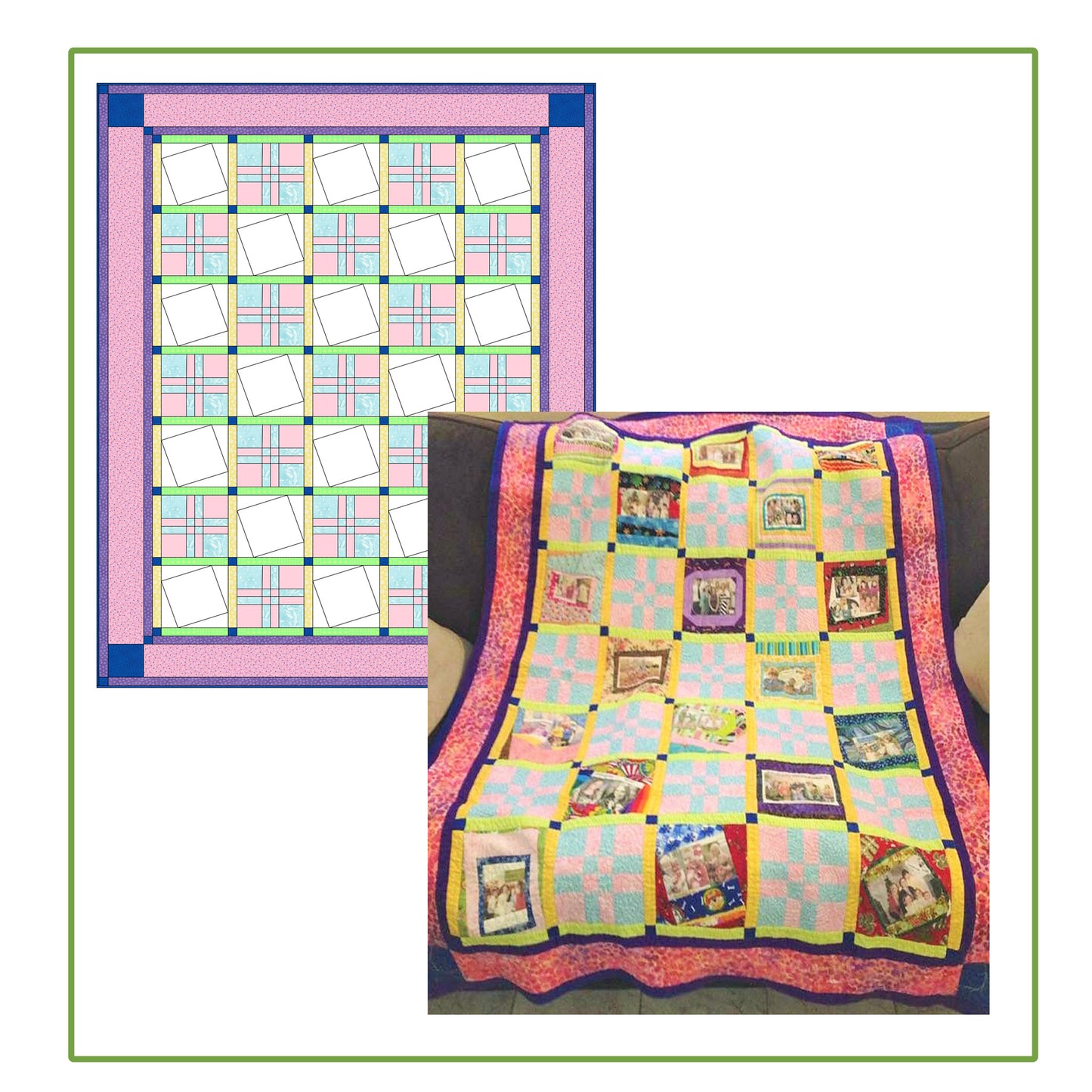 Picture Memories Quilt Pattern SQD-110 - Paper Pattern