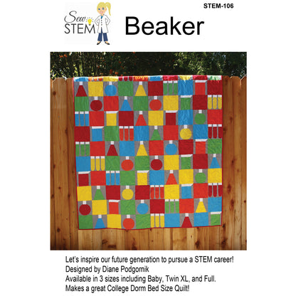 Cover image of pattern for Beaker Quilts.
