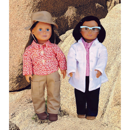 Scientist and Geologist Doll Clothes STEM-111e - Downloadable Pattern