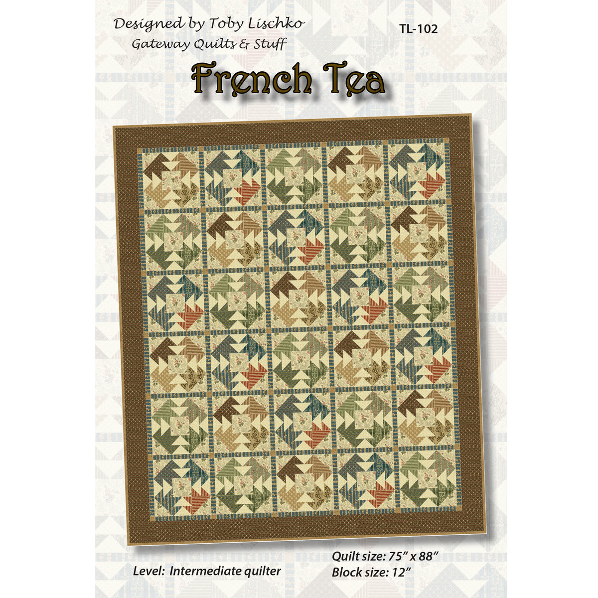High Tea Quilt Patterns French Tea Quilt TL-102e - Downloadable Pattern – QuiltWoman.com