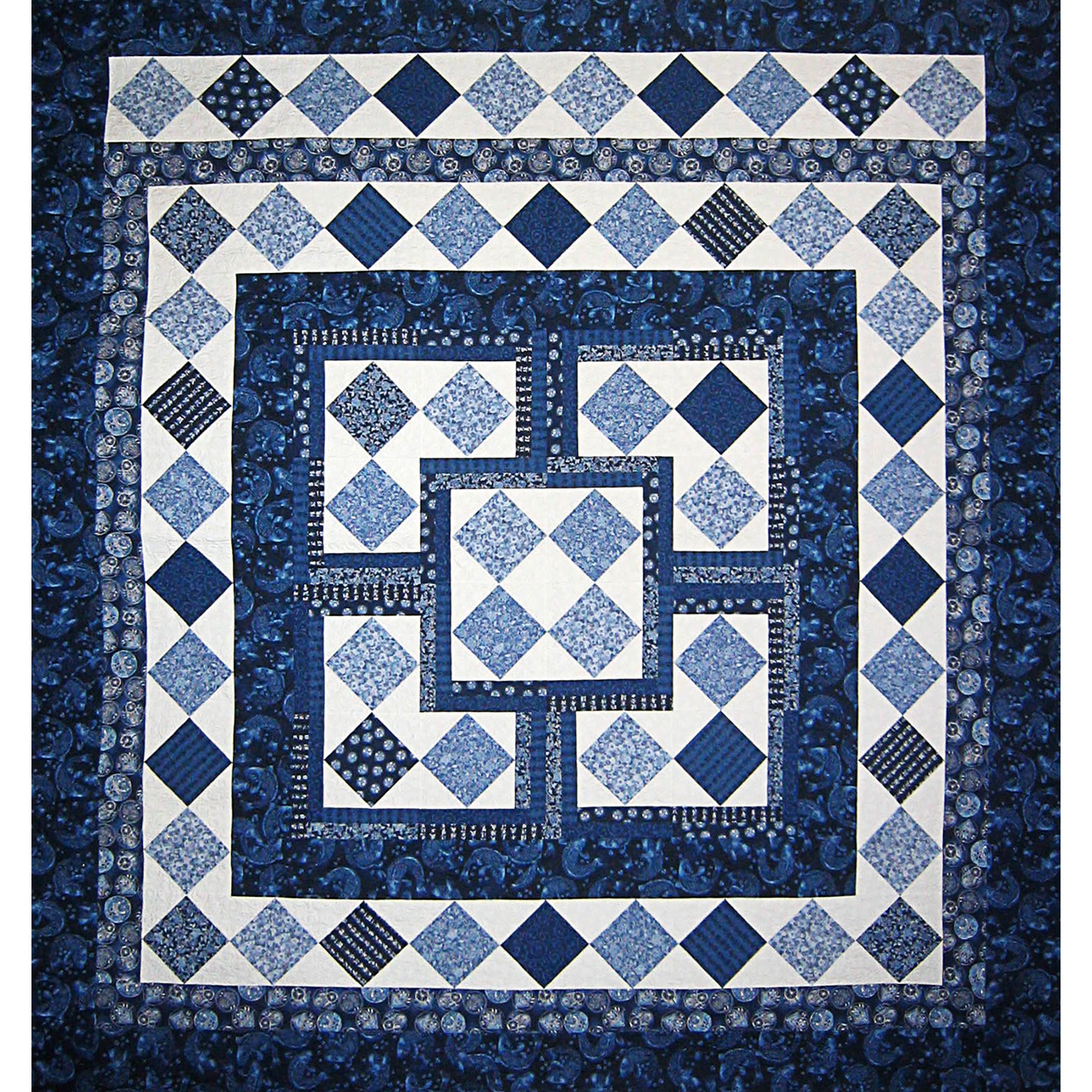 Zen Garden Quilt Pattern (advanced beginner, king) – QuiltWoman.com