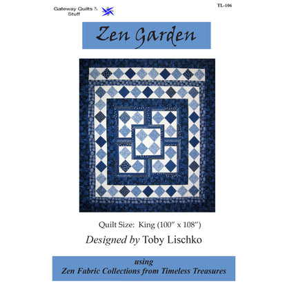 Zen Garden Quilt Pattern TL-106 - Paper Pattern