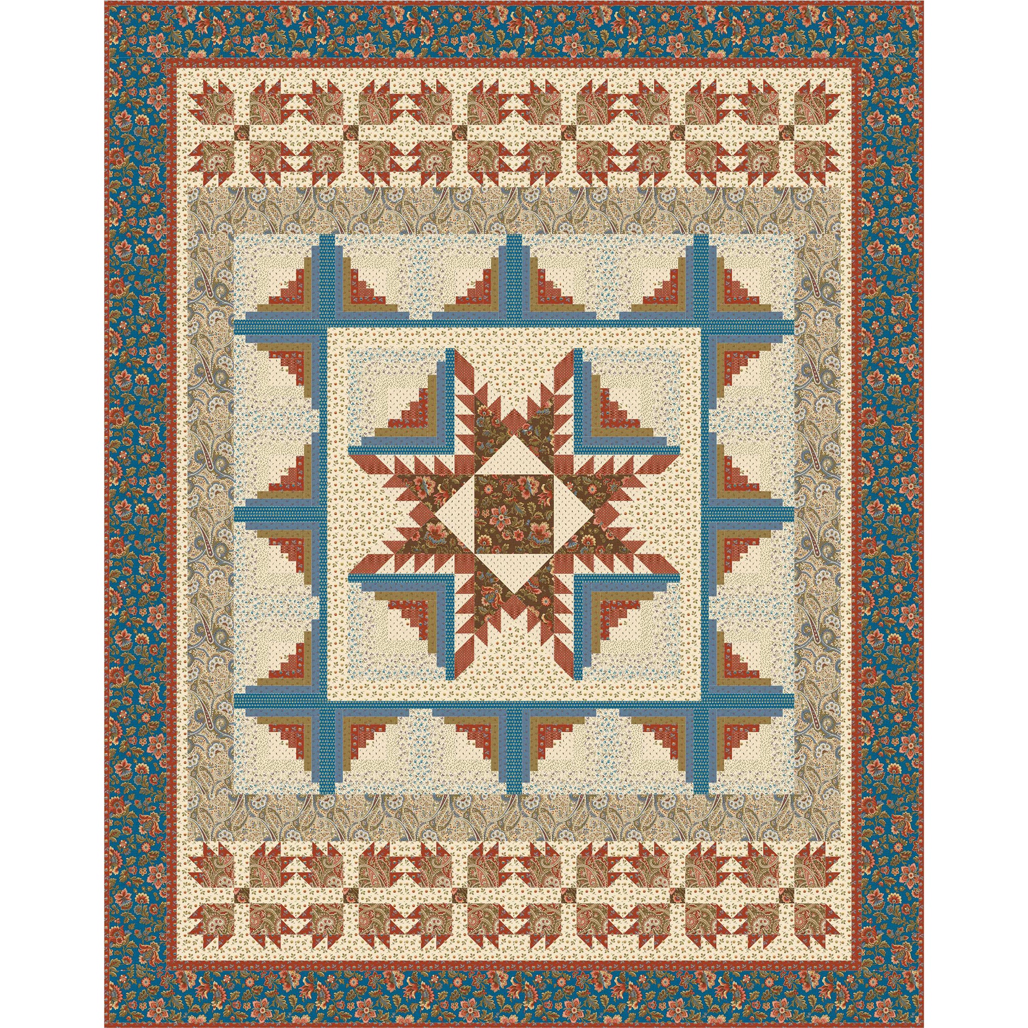 Prairie Star Quilt TL-108e - Downloadable Pattern – QuiltWoman.com