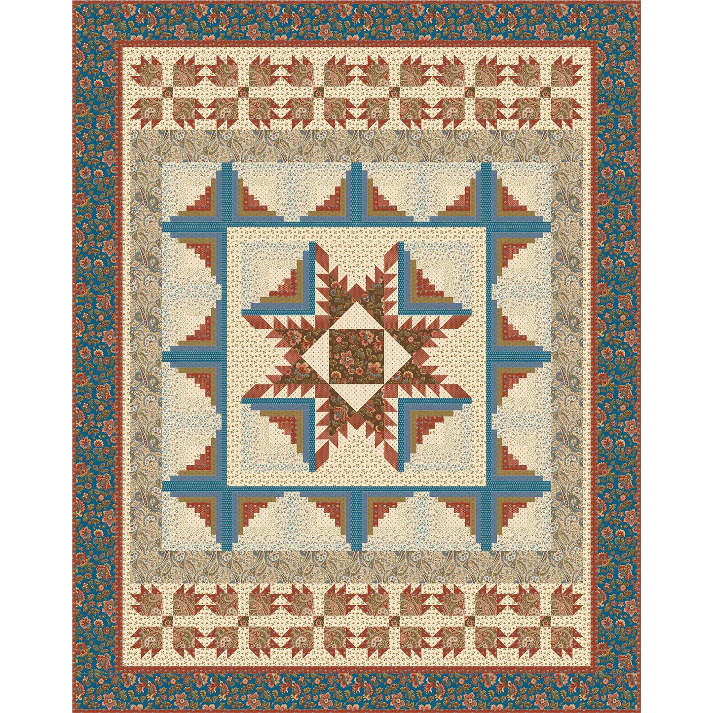 Prairie Star Quilt TL-108e - Downloadable Pattern