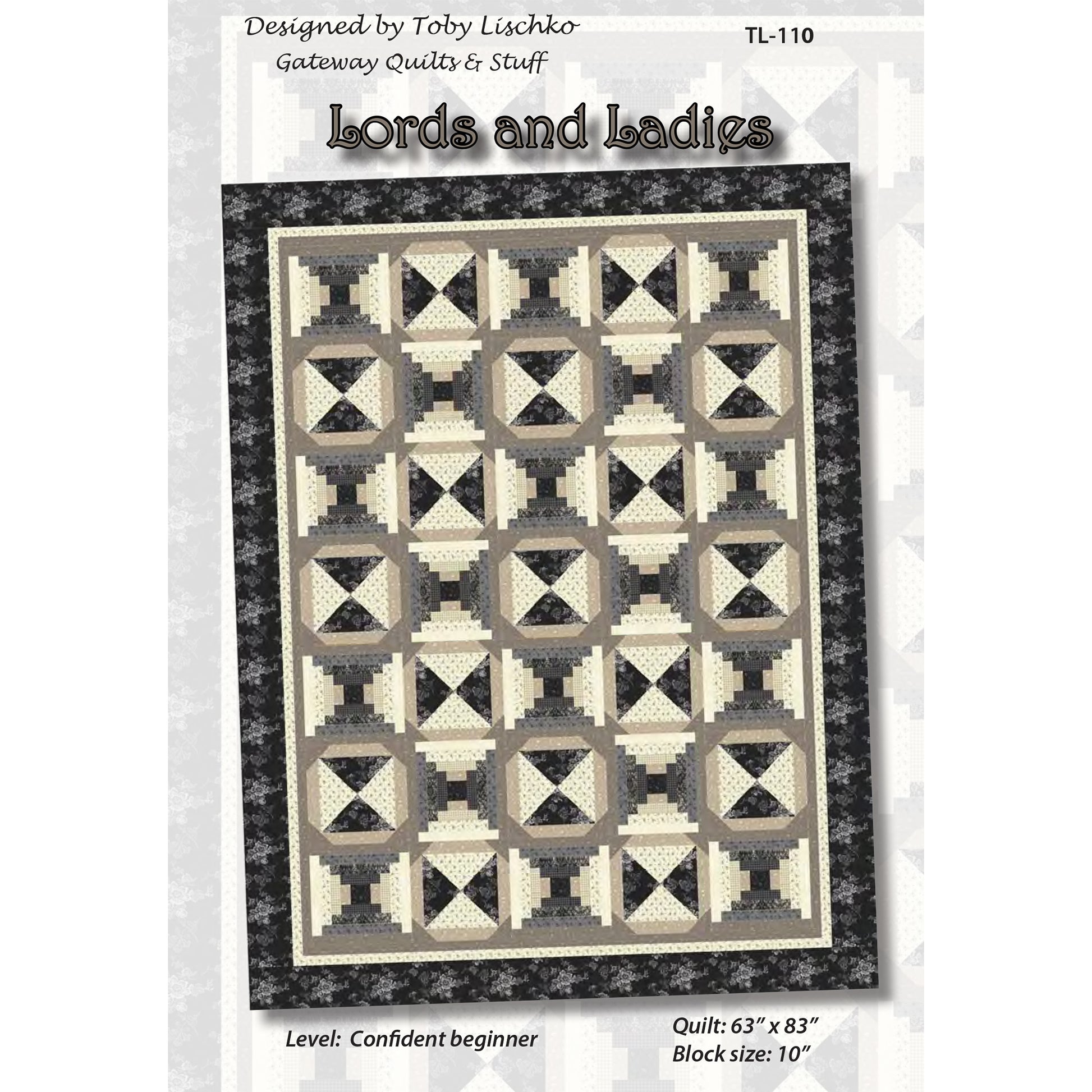 Cover image of pattern for Lords and Ladies quilt.