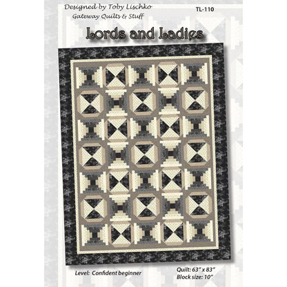 Cover image of pattern for Lords and Ladies quilt.