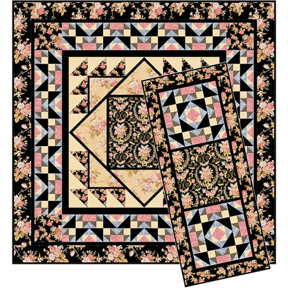Crown of Roses Quilt TL-38e - Downloadable Pattern