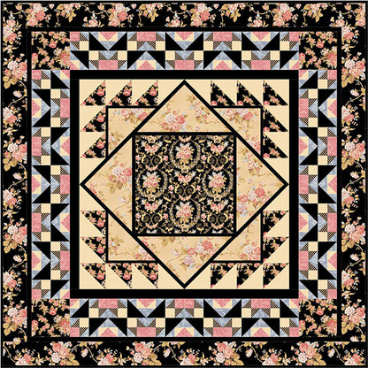 Crown of Roses Quilt TL-38e - Downloadable Pattern
