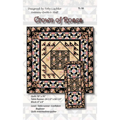 Crown of Roses Quilt TL-38e - Downloadable Pattern
