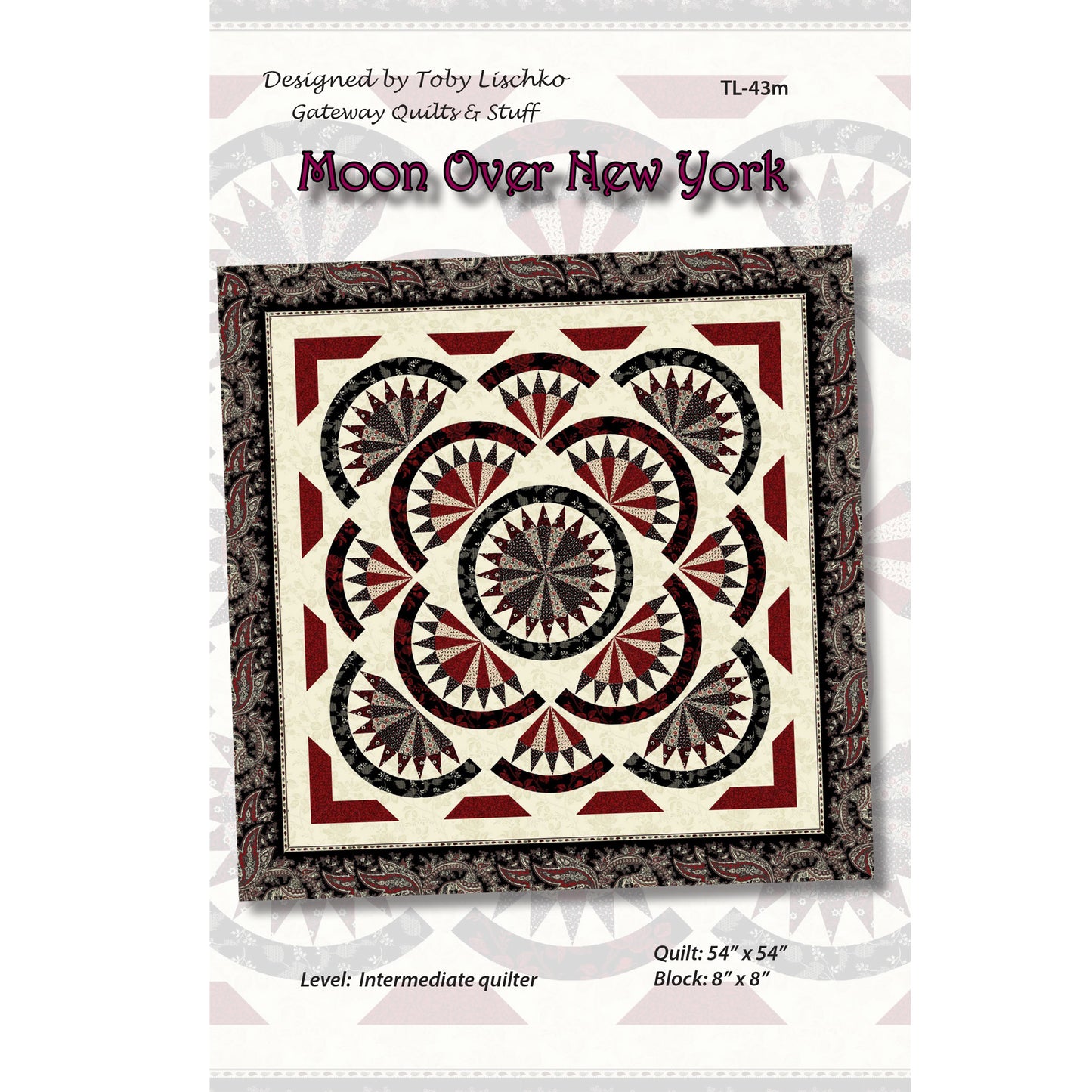 Moon Over New York Quilt Pattern TL-43 - Paper Pattern