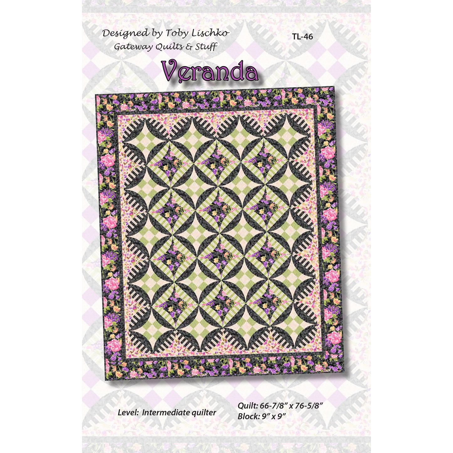 Veranda Quilt Pattern TL-46 - Paper Pattern