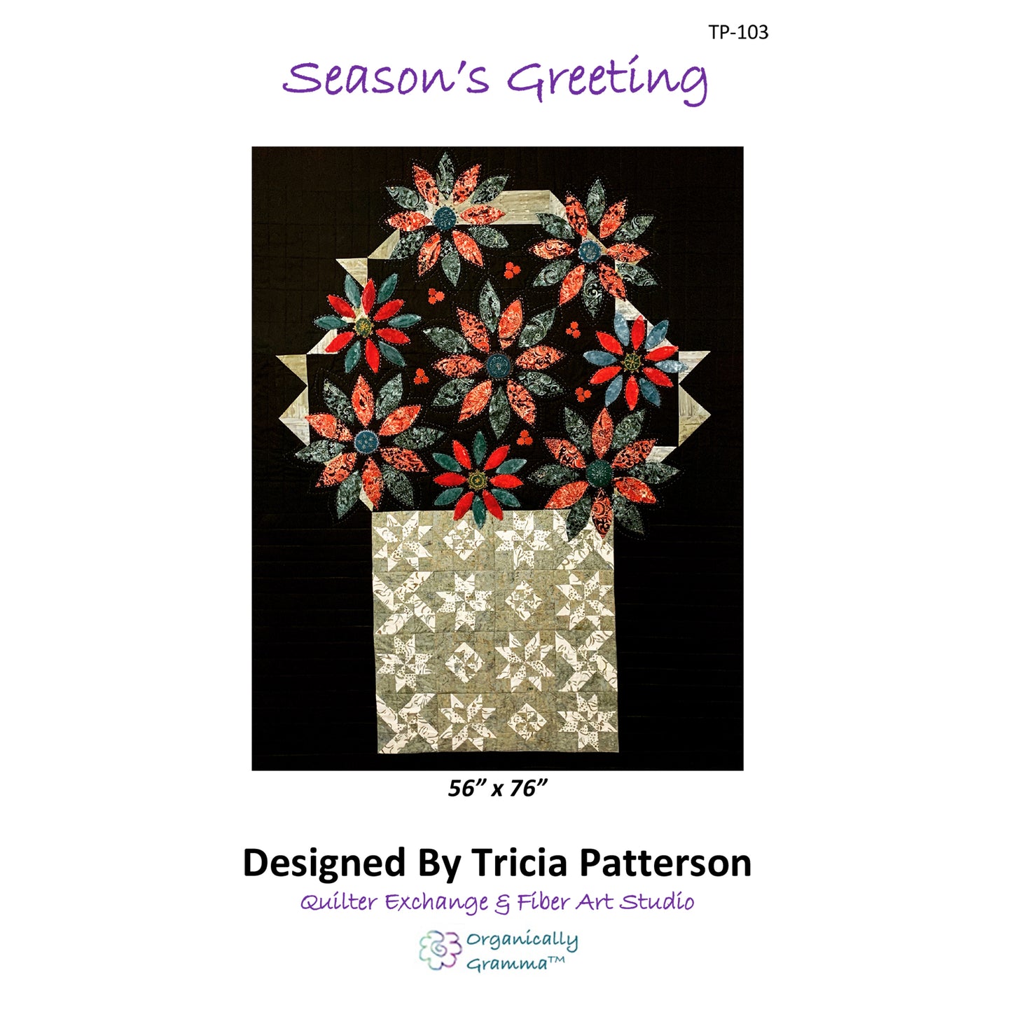Cover image of pattern for Season's Greeting quilt.