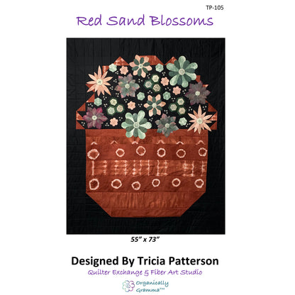 Red Sand Blossoms Quilt TP-105e - Downloadable Pattern