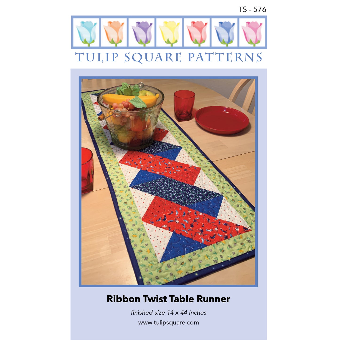 Cover image of pattern for Ribbon Twist Table Runner.