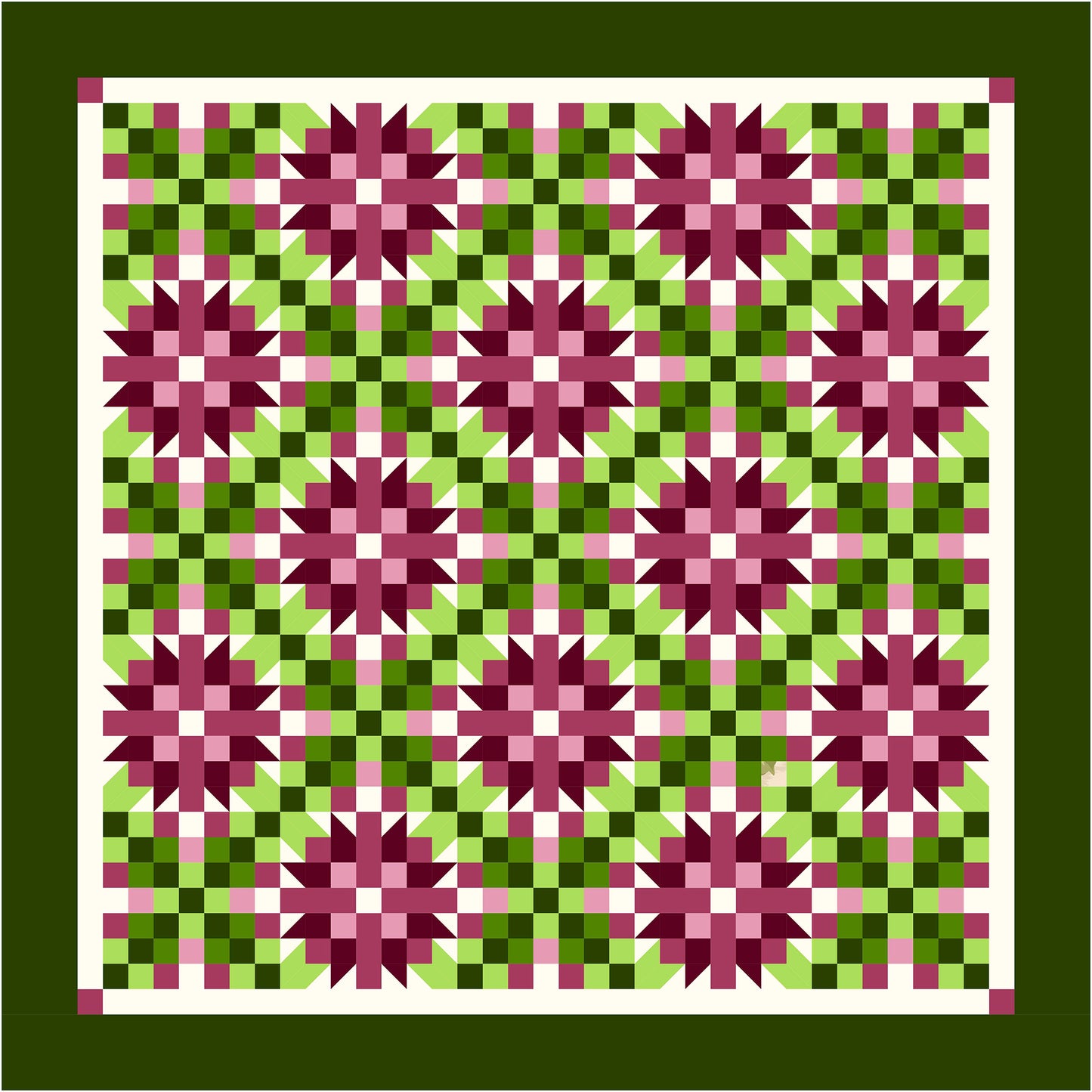 Wild Irish Rose Quilt TTQ-101e  - Downloadable Pattern