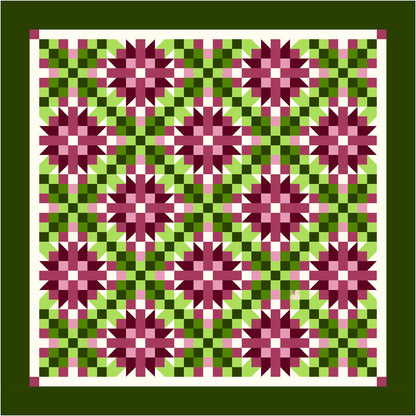 Wild Irish Rose Quilt TTQ-101e  - Downloadable Pattern