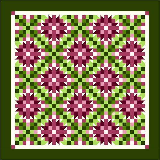 Wild Irish Rose Quilt Pattern TTQ-101 - Paper Pattern