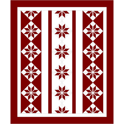 Scandinavian Star Quilt TTQ-105e - Downloadable Pattern