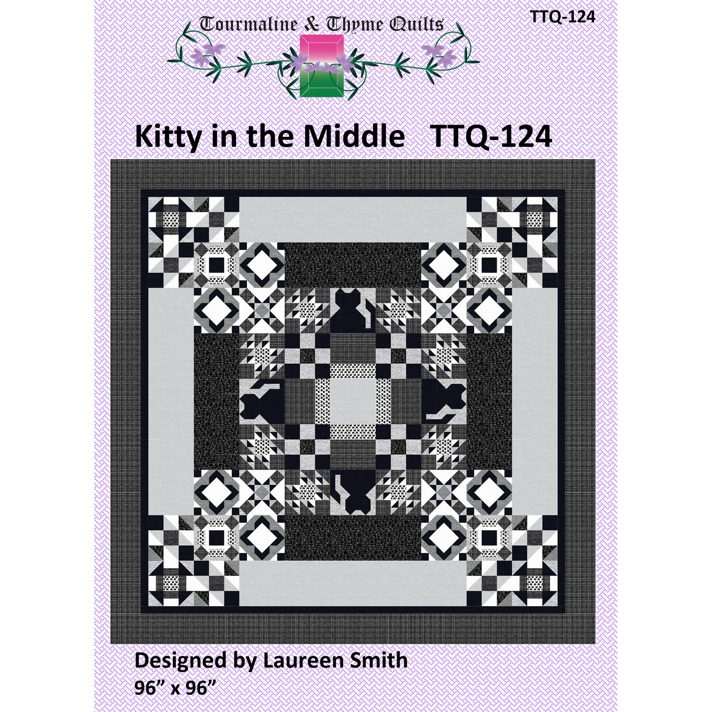 Kitty in the Middle Quilt Pattern TTQ-124 - Paper Pattern