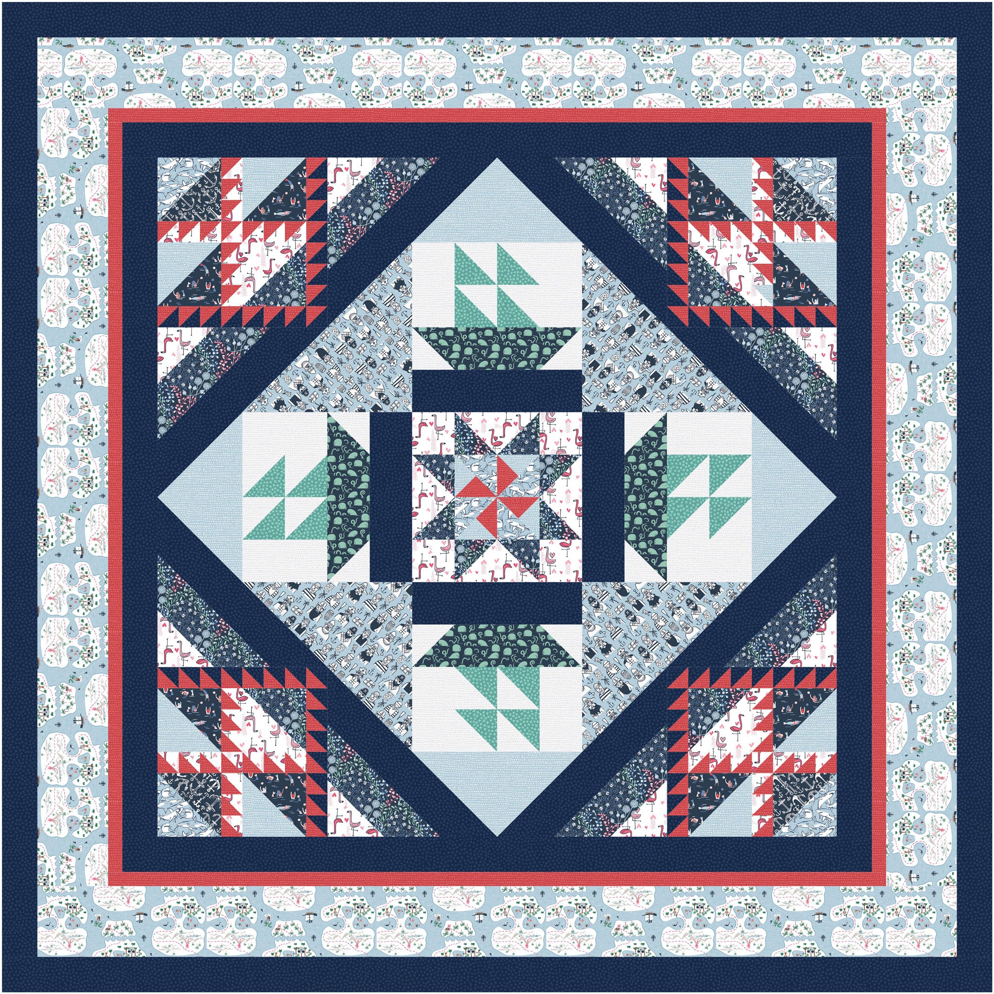 Mate Pattern Ahoy Mate! Quilt TTQ-128e - Downloadable Pattern – QuiltWoman.com