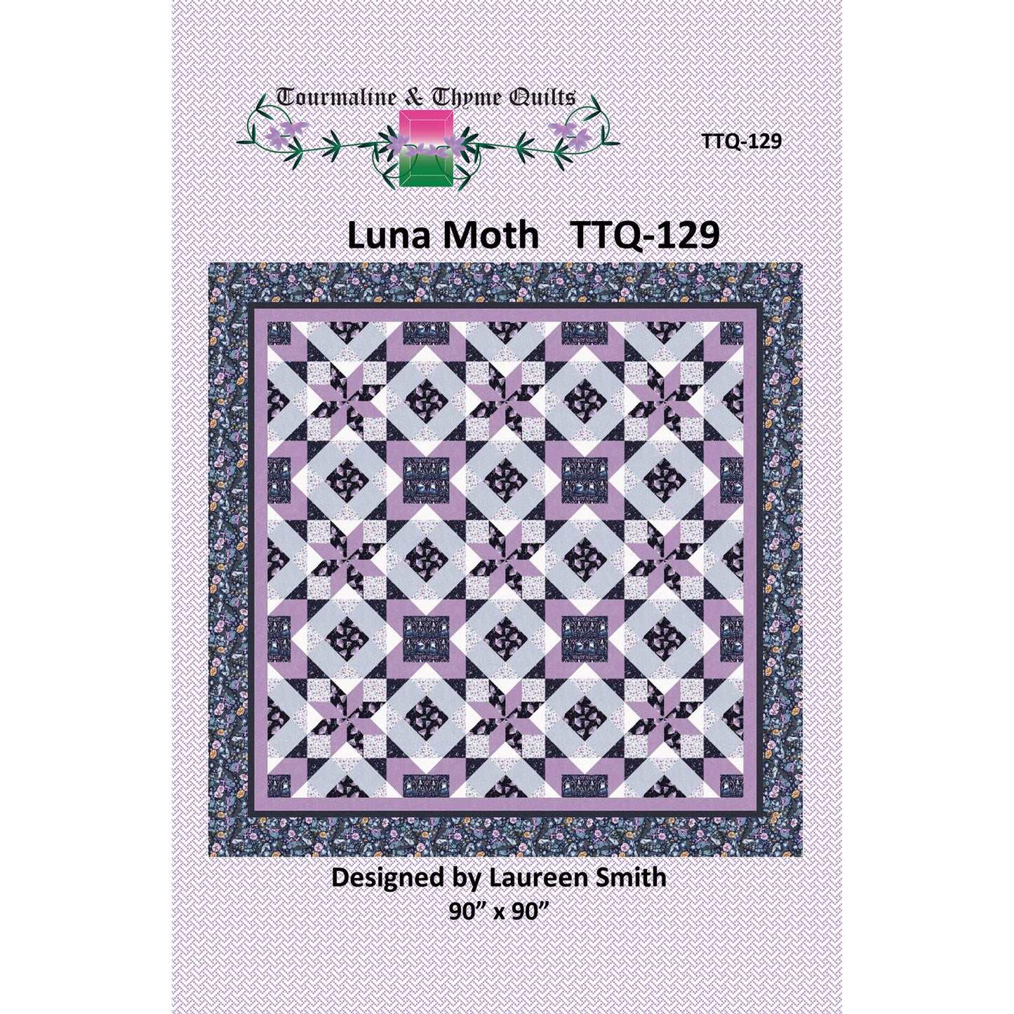 Luna Moth Quilt Pattern TTQ-129 - Paper Pattern