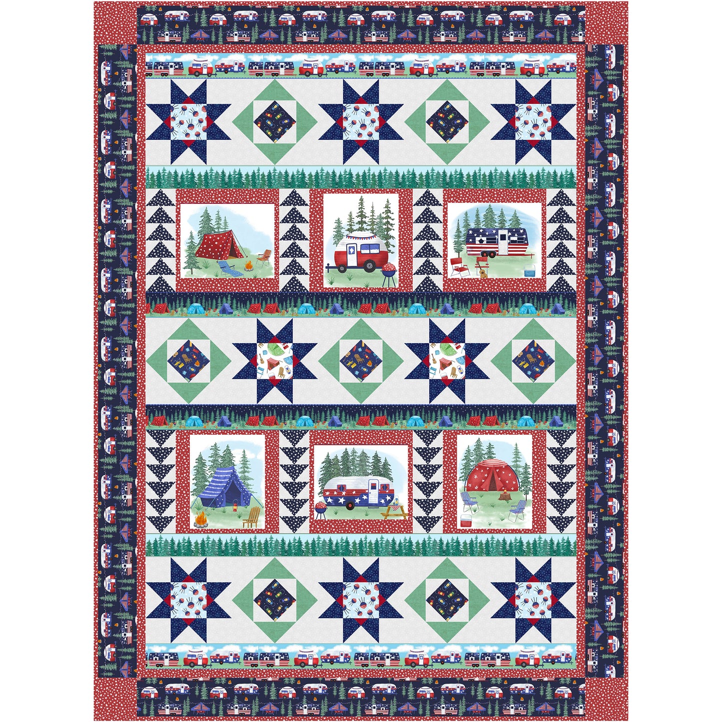 Under the Stars Quilt TTQ-342e - Downloadable Pattern