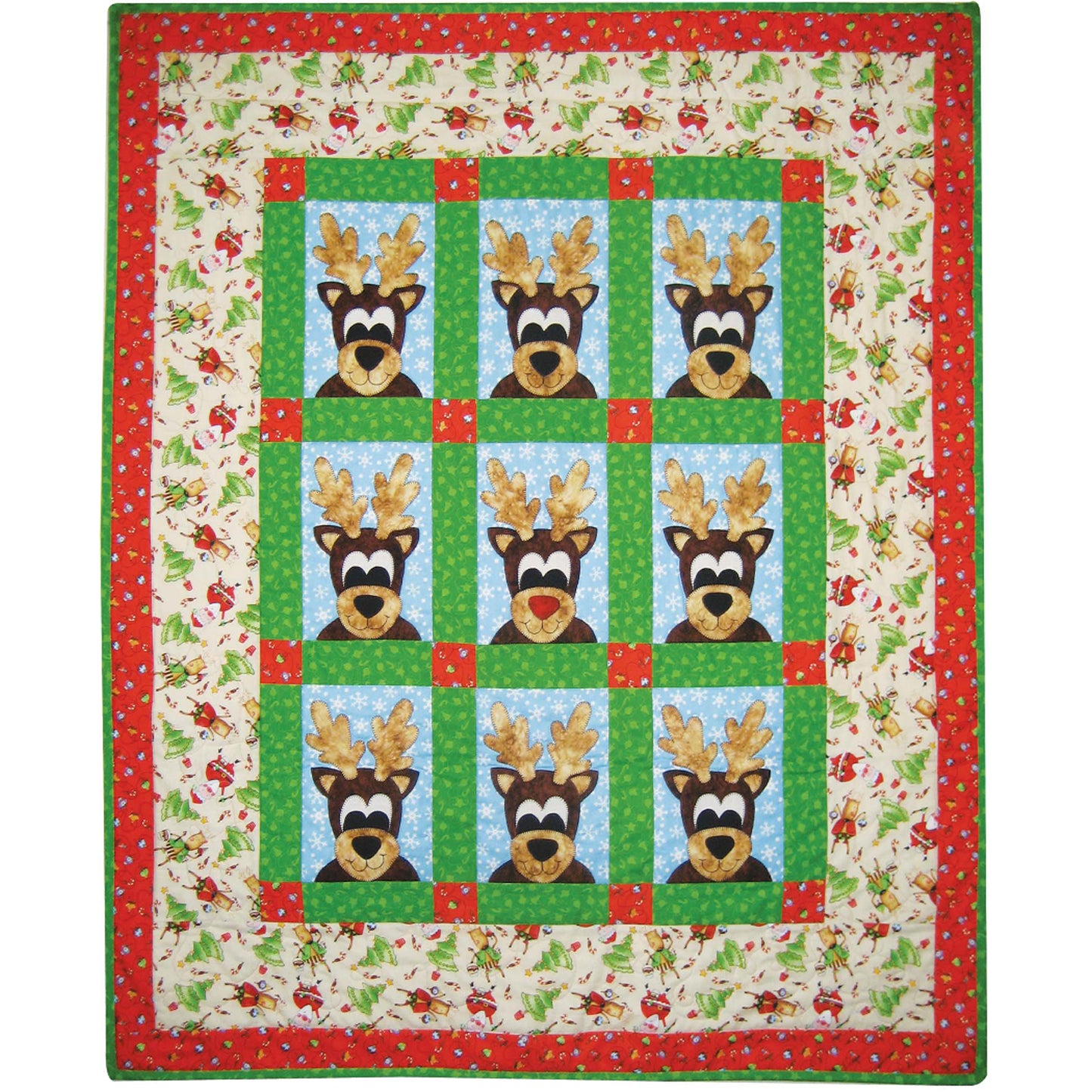 Reindeer Games Quilt TWW-0276e - Downloadable Pattern