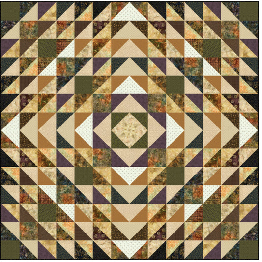 Opposites Attract Scrappy Quilt TWW-0294e - Downloadable Pattern