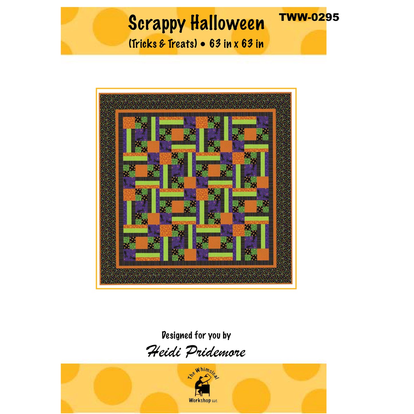 Scrappy Halloween Quilt Pattern TWW-0295 - Paper Pattern