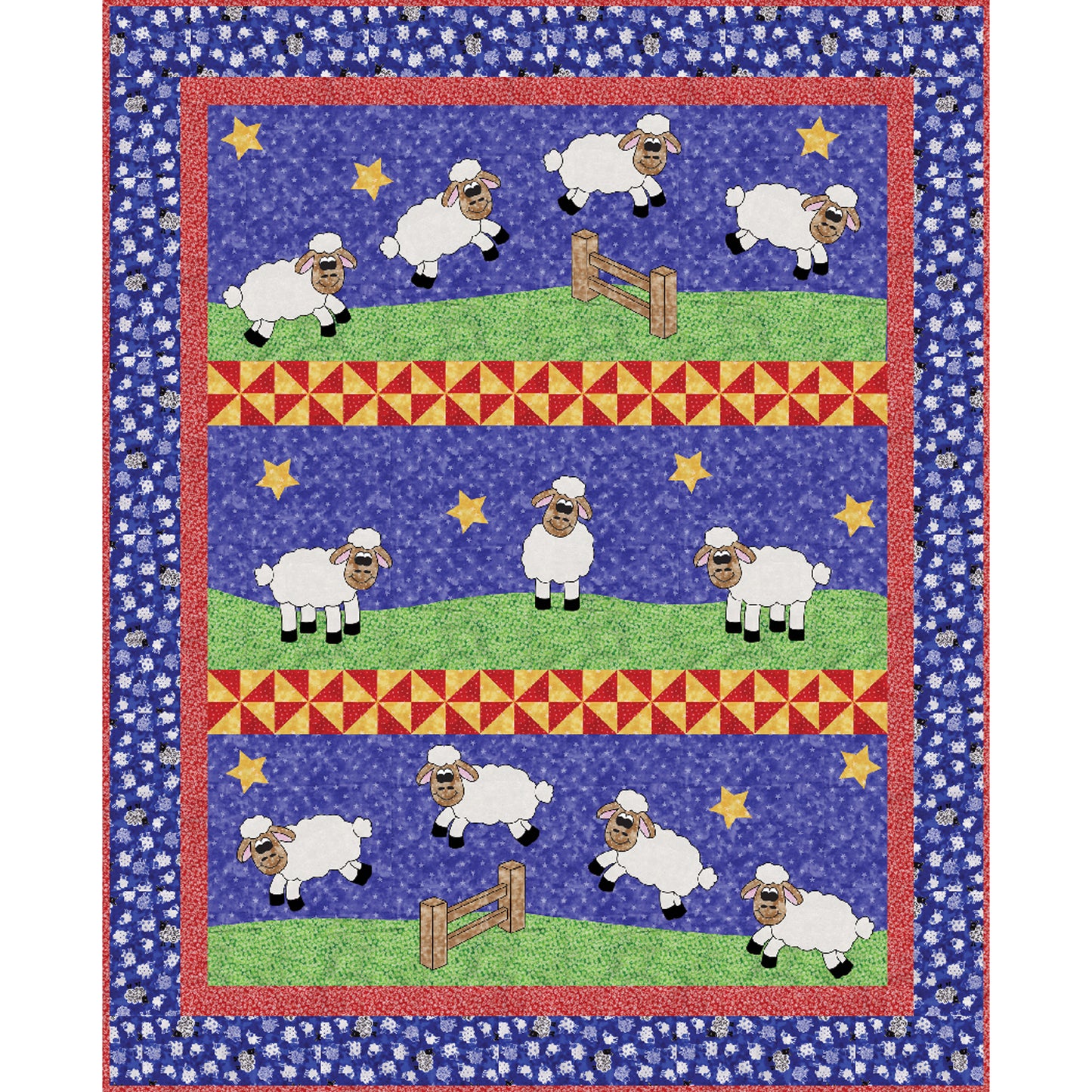 Counting Sheep Quilt Pattern TWW-0300R - Paper Pattern