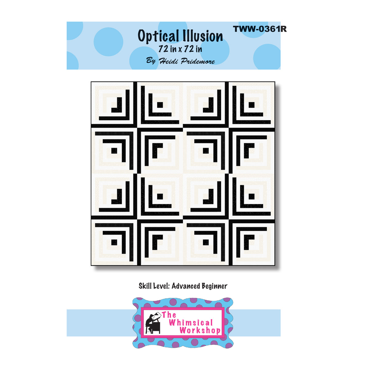Optical Illusion Quilt Pattern TWW-0361R - Paper Pattern – QuiltWoman.com