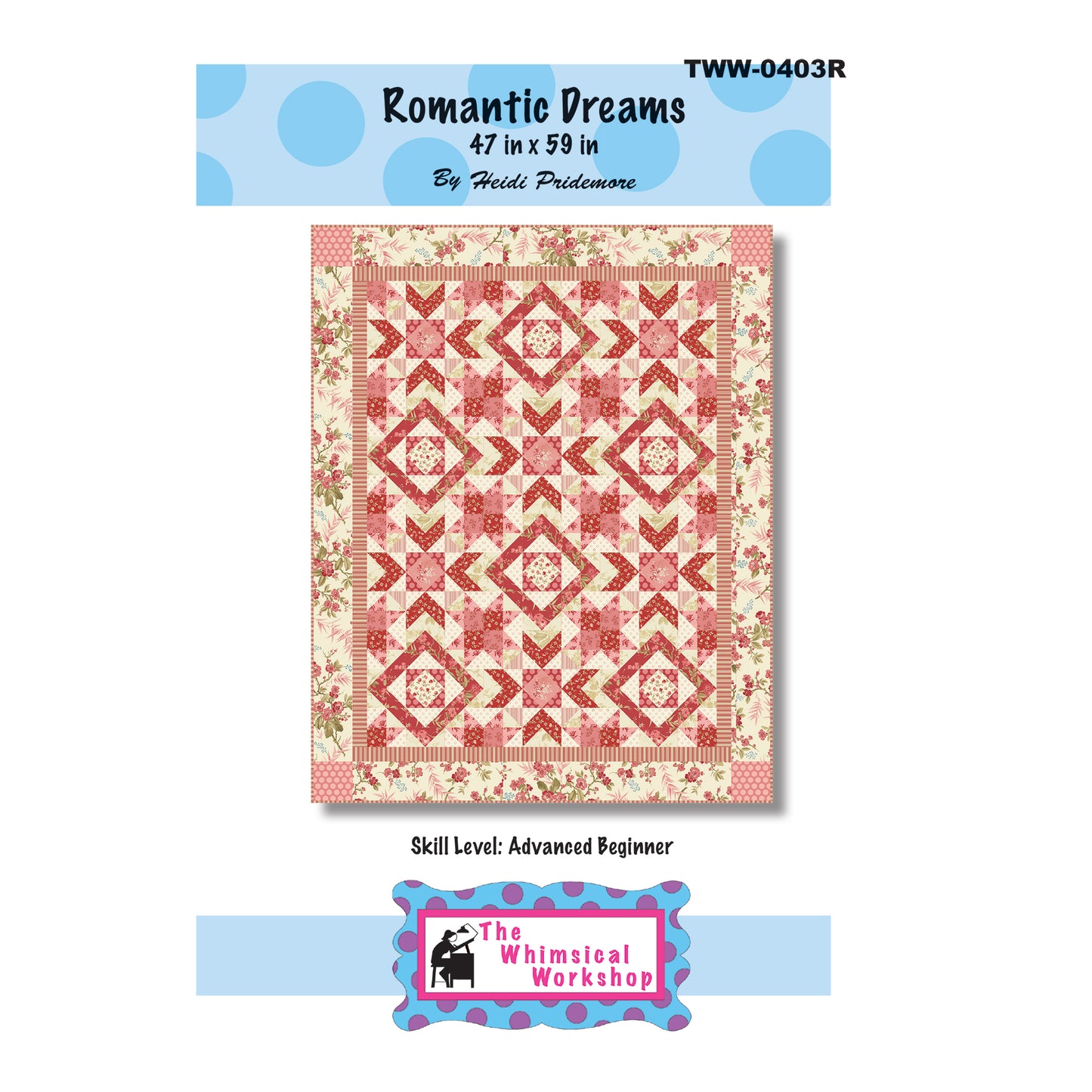 Romantic Dreams Quilt Pattern TWW-0403 - Paper Pattern