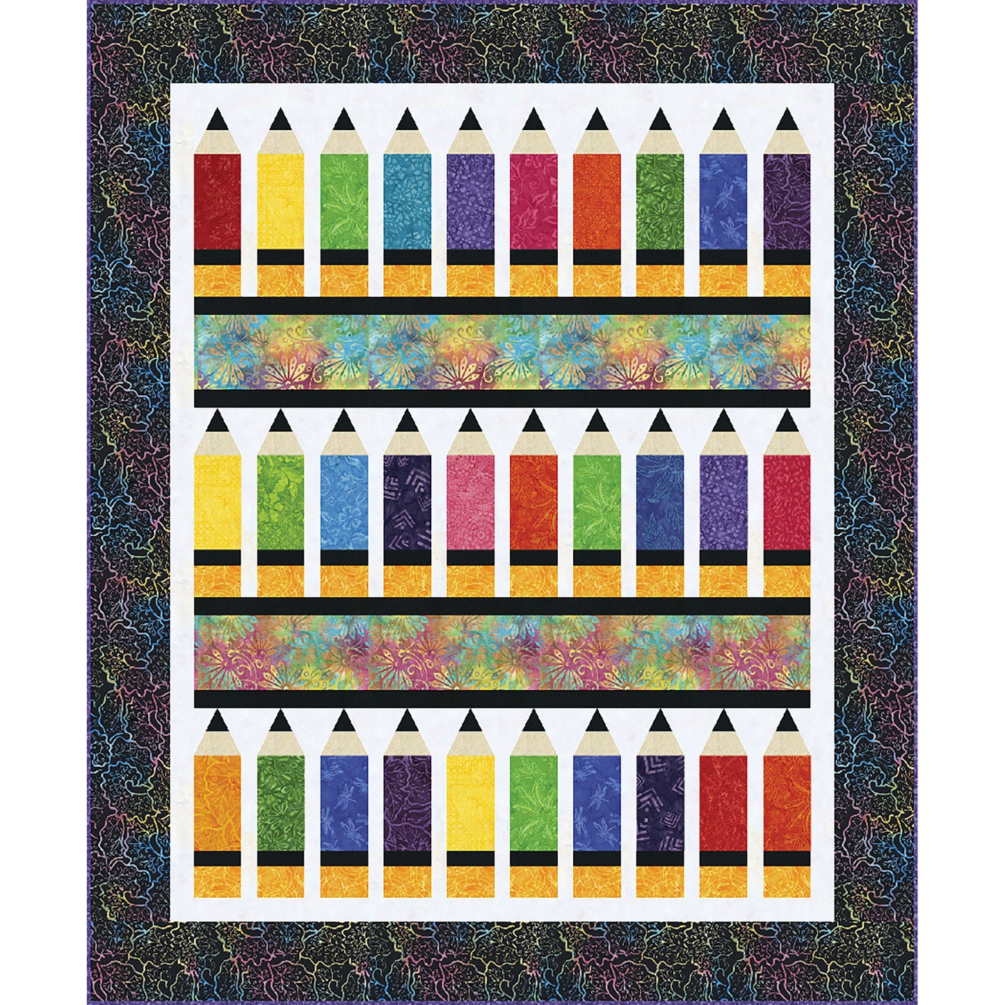 Pencil Box Quilt Pattern TWW-0412R - Paper Pattern