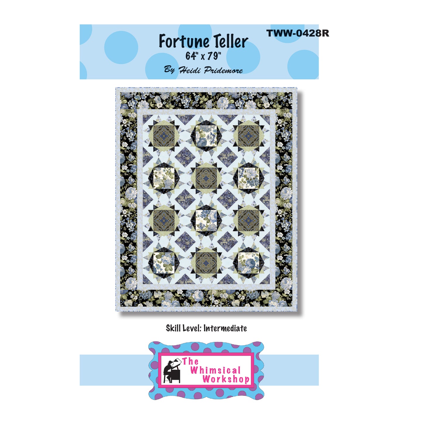 Fortune Teller Quilt Pattern TWW-0428R - Paper Pattern