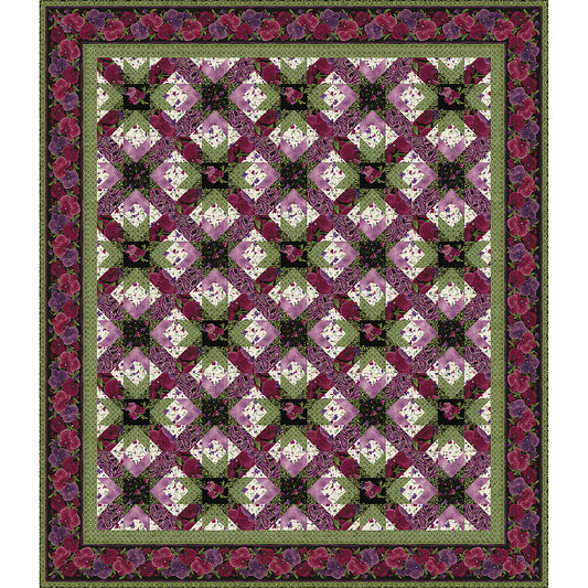 Midnight Lattice Quilt TWW-0446e - Downloadable Pattern