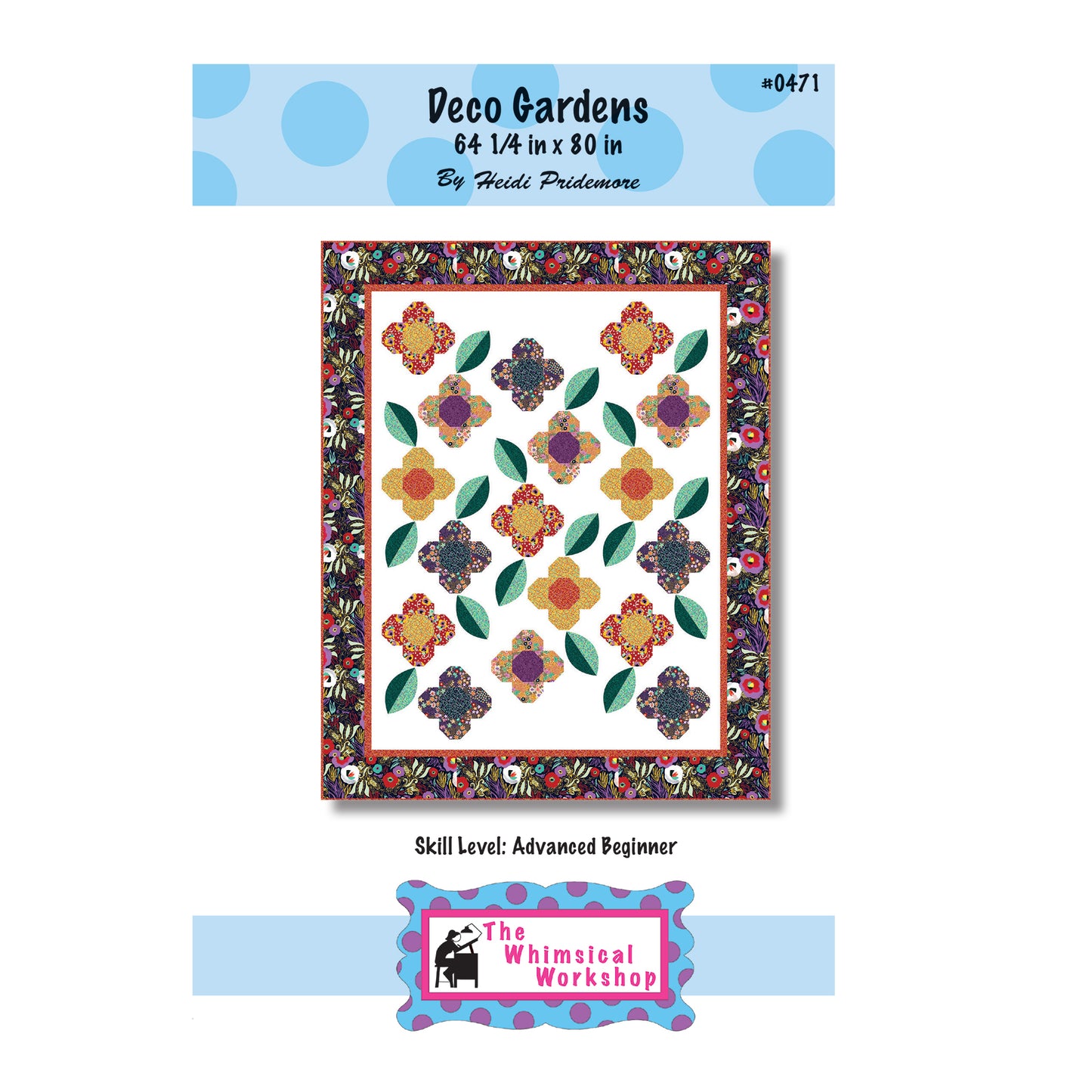 Deco Gardens Quilt Pattern TWW-0471 - Paper Pattern