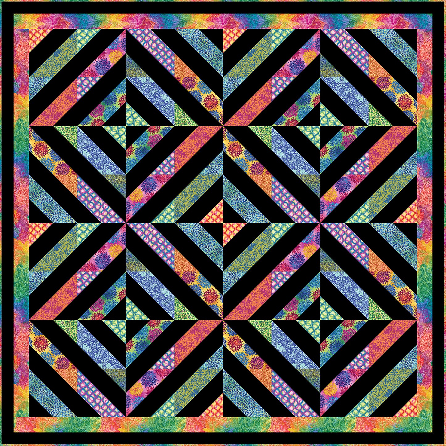 Pick Up Sticks Quilt TWW-0472e - Downloadable Pattern