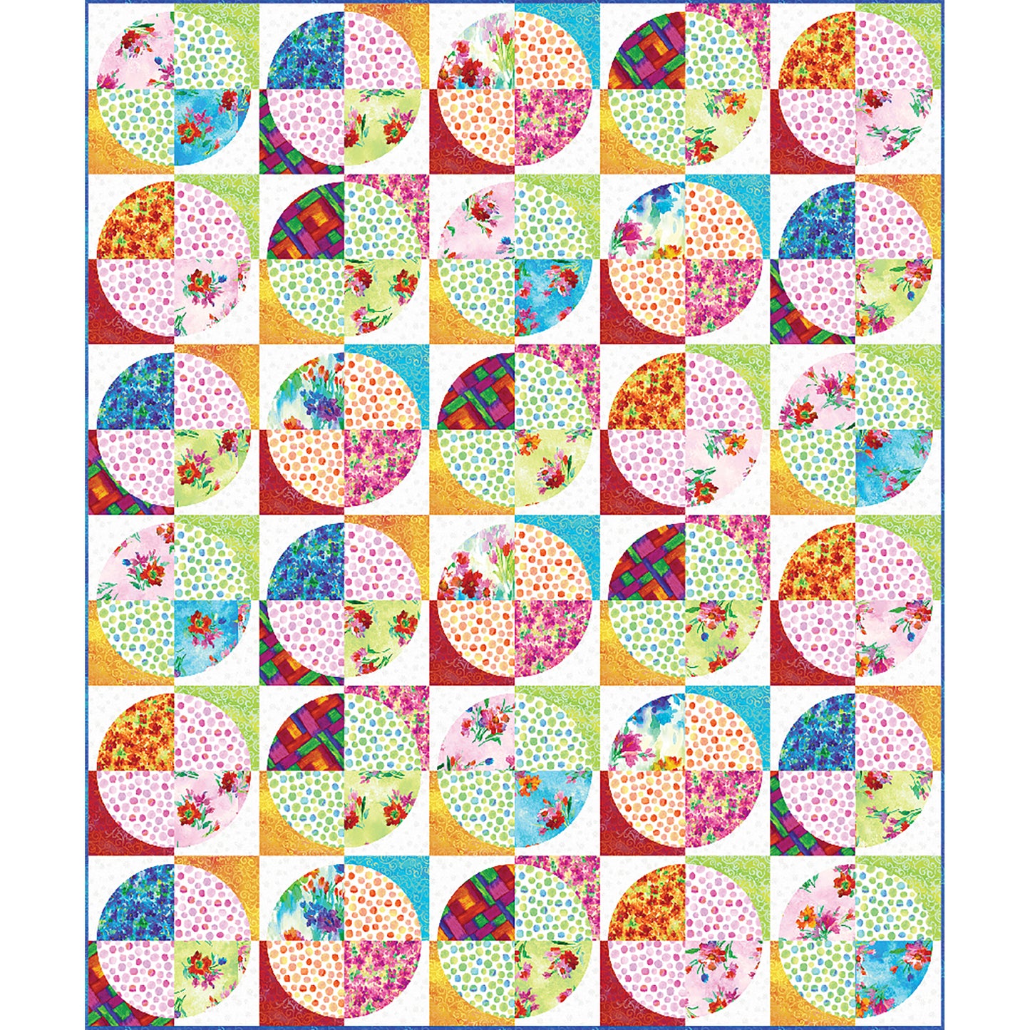 Circle Gardens Quilt Pattern TWW-0487 - Paper Pattern