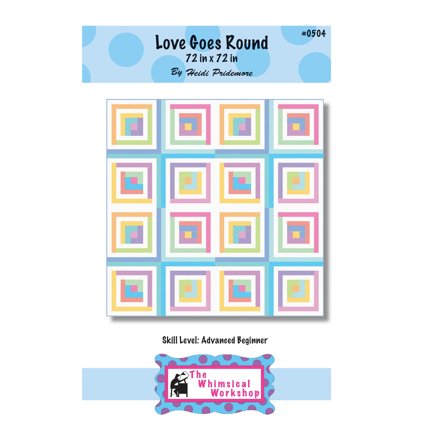 Love Goes Round Quilt TWW-0504e - Downloadable Pattern