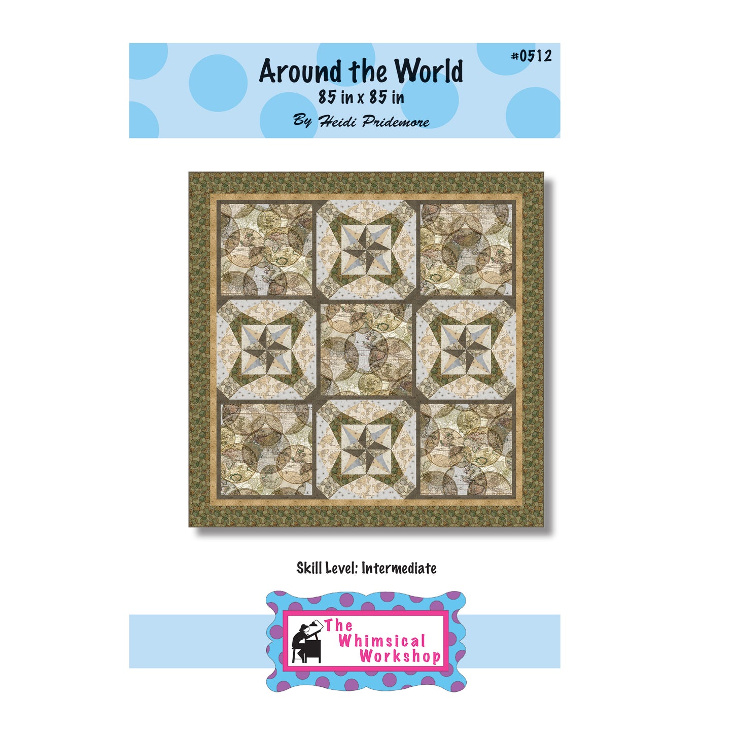 Around the World Quilt Pattern TWW-0512 - Paper Pattern