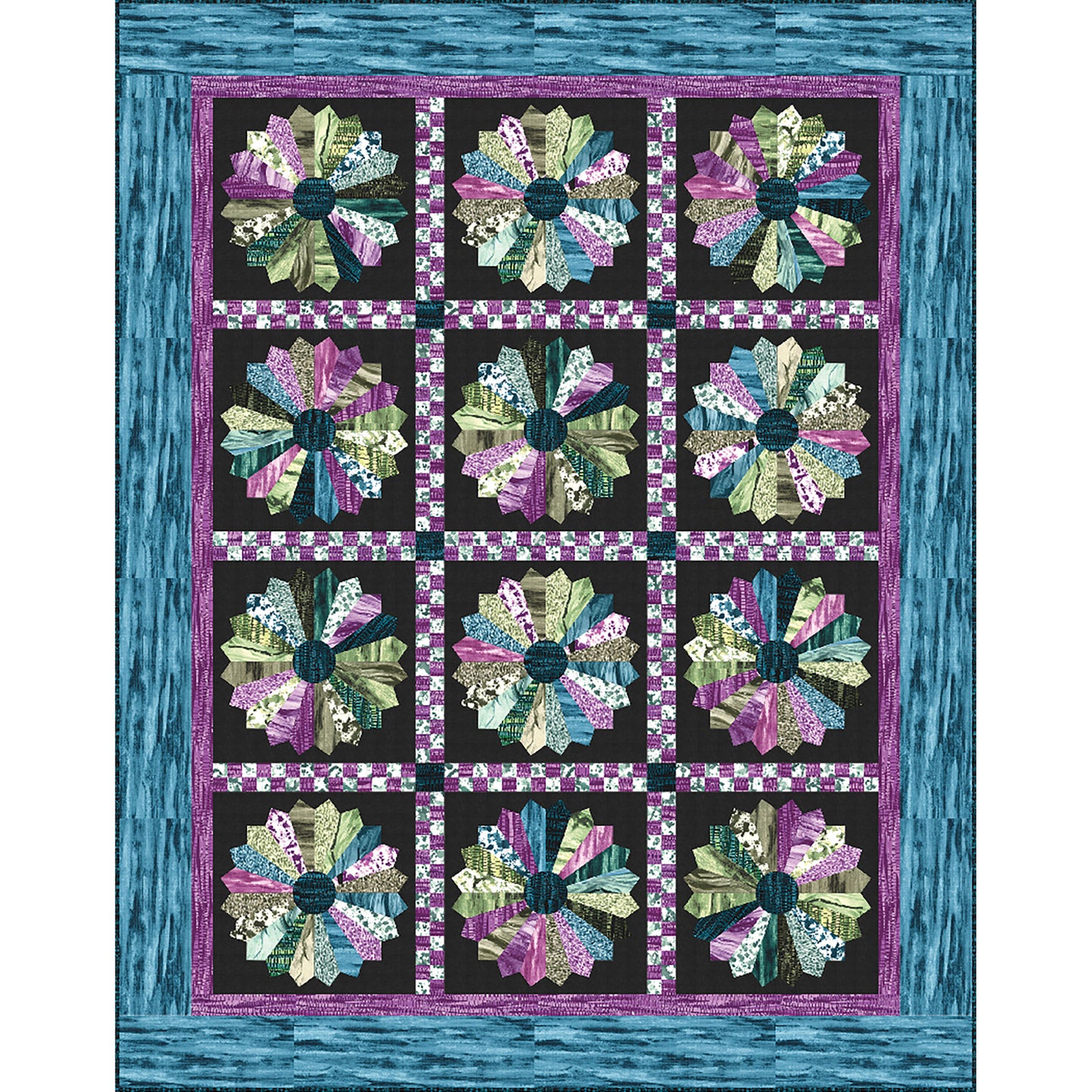 Granite Blooms Quilt TWW-0529e - Downloadable Pattern