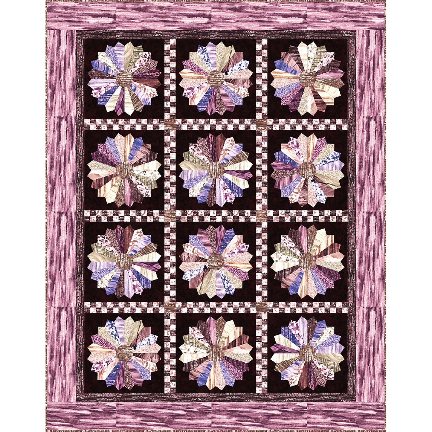 Granite Blooms Quilt TWW-0529e - Downloadable Pattern