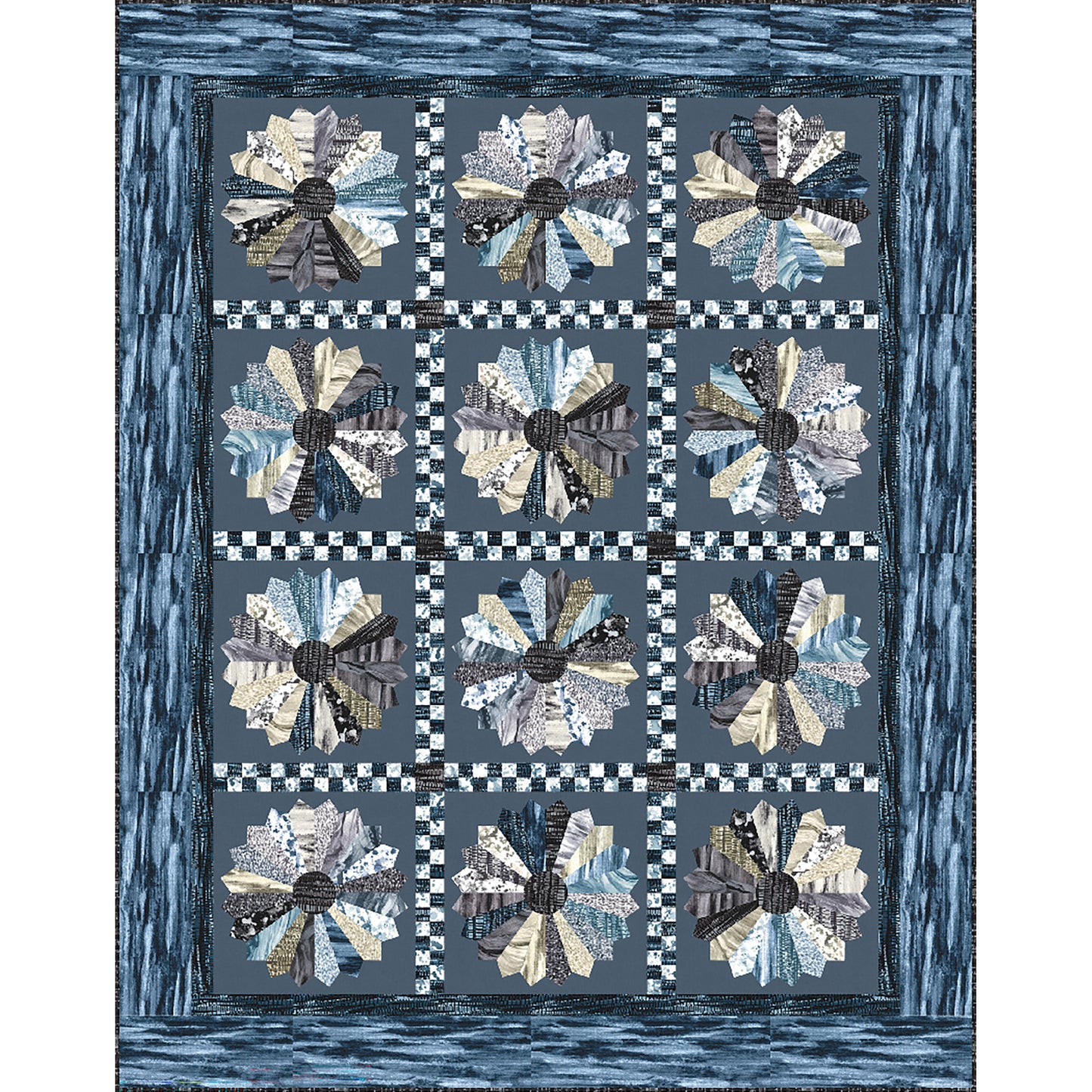 Granite Blooms Quilt TWW-0529e - Downloadable Pattern