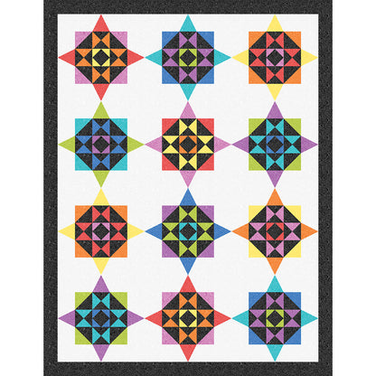 Compass of Color Quilt TWW-0531e - Downloadable Pattern