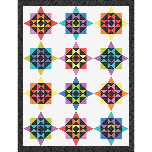 Compass of Color Quilt Pattern TWW-0531 - Paper Pattern