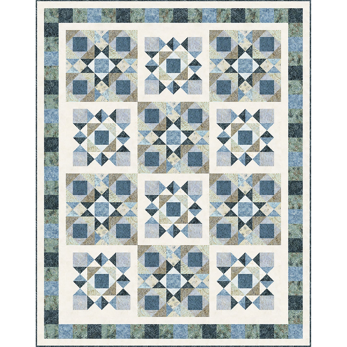 Pebbles in the Sand Quilt Pattern TWW-0551 - Paper Pattern