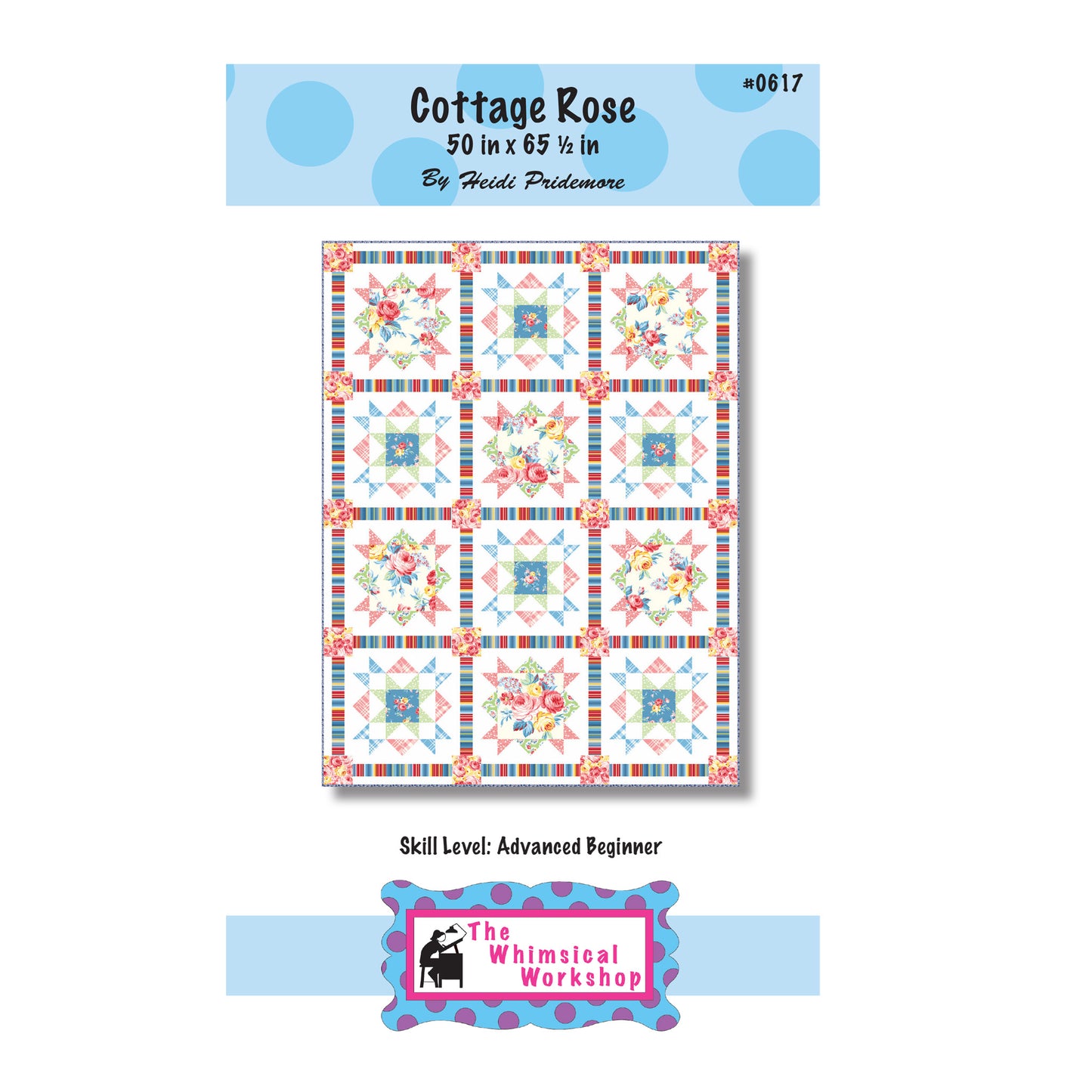 Cottage Rose Quilt Pattern TWW-0617 - Paper Pattern